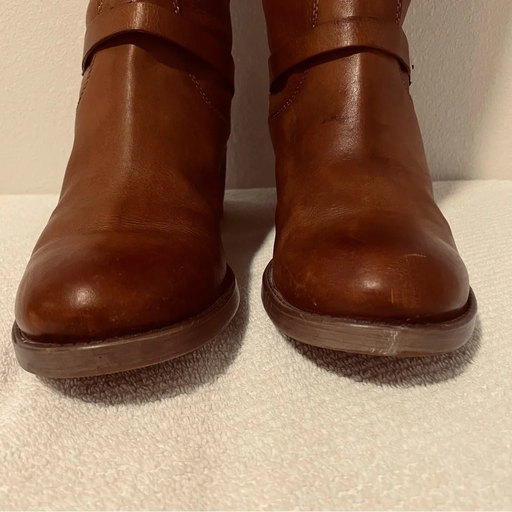SOLD-Lucky Brand Rollie Boots Leather Equestrian Brown Riding Tall Boots Size 10 - Picture 11 of 16